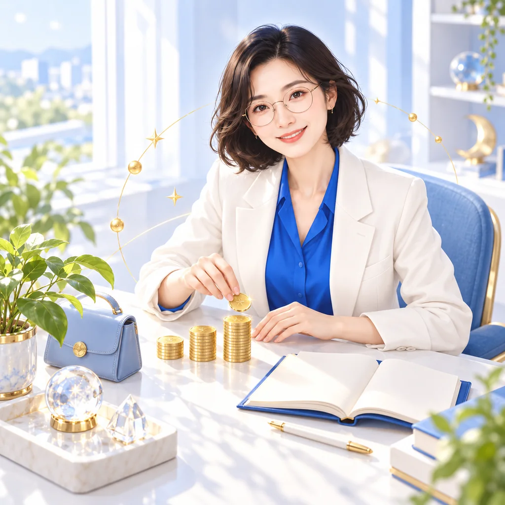 금전운 풀이를 함께 살펴보는 사주쌤 일러스트